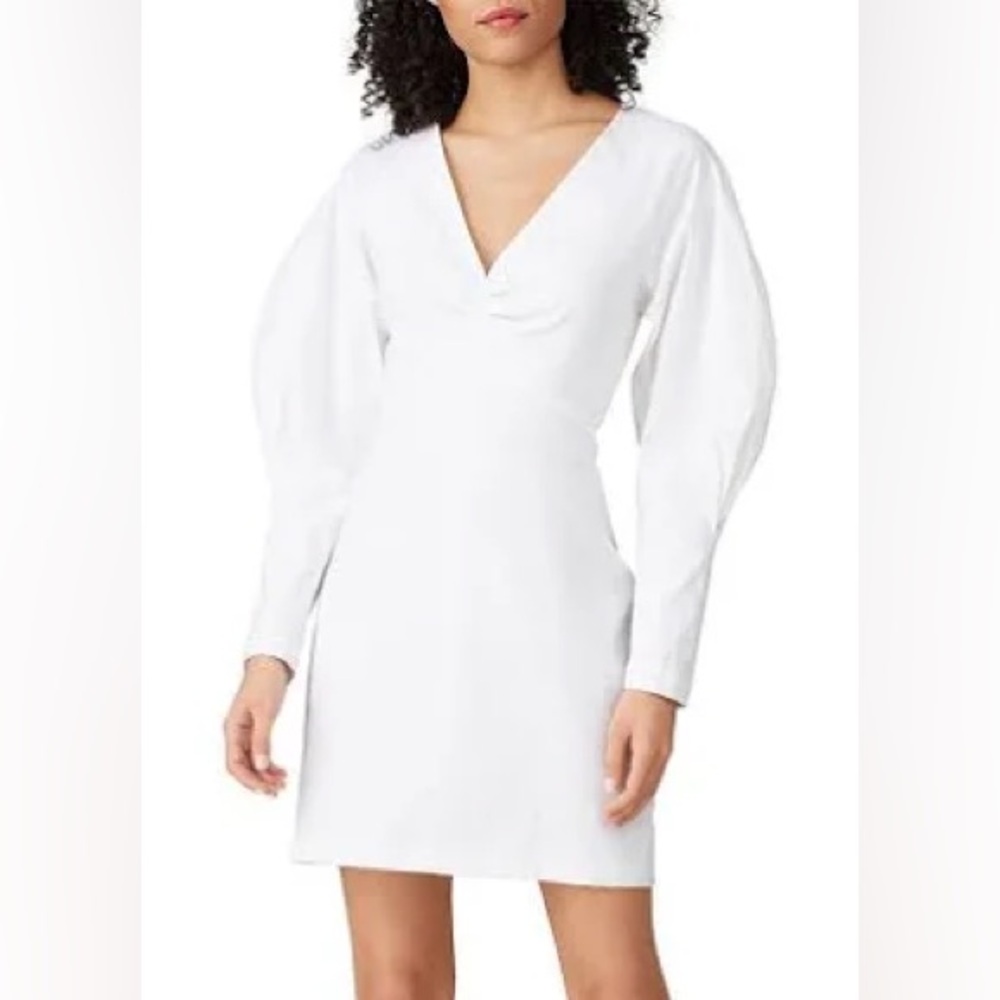 A.L.C. Aila White Long-Sleeve Dress